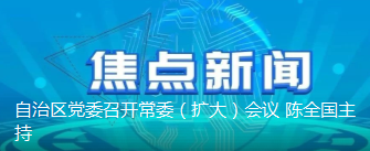 自治區黨委召開常委（擴大）會議 陳全國主持