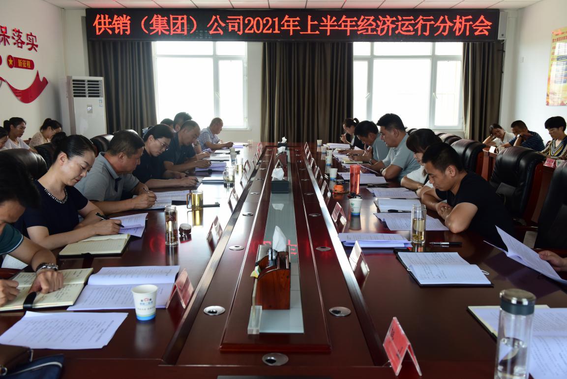    供銷集團公司召開2021年上半年  經(jīng)濟運行分析會