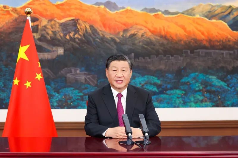 習近平在2021年中國國際服務貿易交易會全球服務貿易峰會上發表視頻致辭