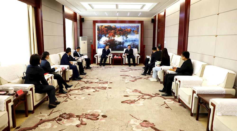 丁翊強會見中國建設銀行新疆區分行黨委書記、行長徐軍世一行