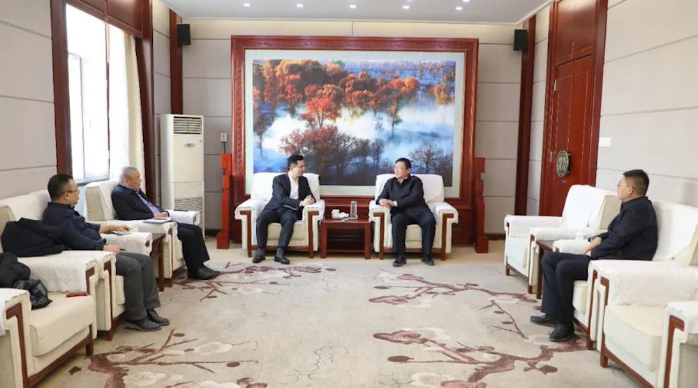 丁翊強會見桐昆集團董事長助理沈祺超一行