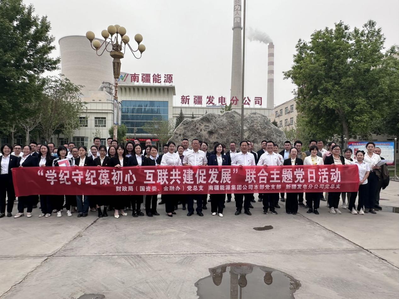“學紀守紀葆初心 互聯共建促發展”財政局（國資委、金融辦）黨總支、南能集團公司本部黨支部、新疆發電分公司黨總支開展聯合主題黨日活動